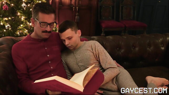 Mr. Cox and His Nephew Austin - Xmas Sleepy Time gaysex twink video